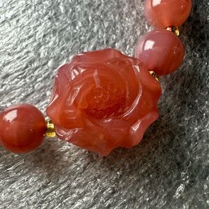Gorgeous Pink 9MM Yanyuan Agate Natural Crystal Bracelet